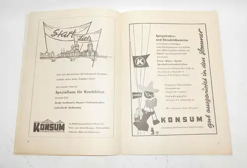 Programm Heft Friedensfahrt Prag Warschau Berlin 1960 Etappenort Dresden (H8