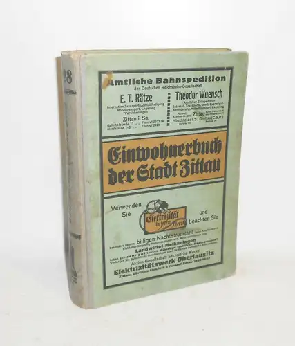 Einwohnerbuch der Stadt Zittau 1928 Adressbuch ! (B2