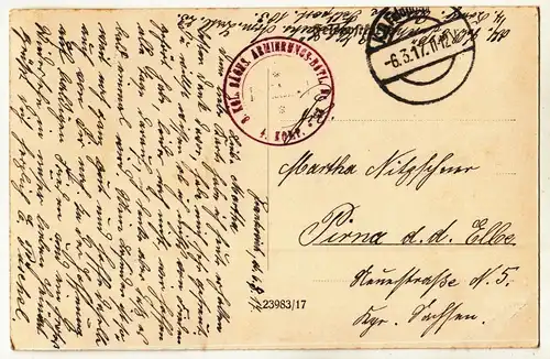 Ak Material Ablade - Kommando 1917 Feldpost !
