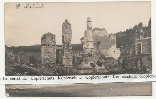 Foto Ak zerstörtes Mihiel Frankreich 1 Wk WW1 !