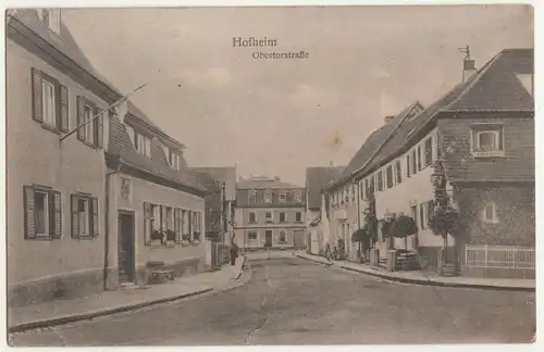 Ak Hofheim Obertorstraße 1918 !