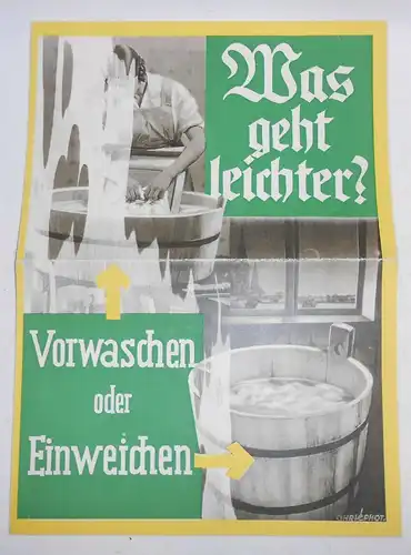 Werbe Prospekt Henko Waschmittel 1932 Reinigungsmittel (H8