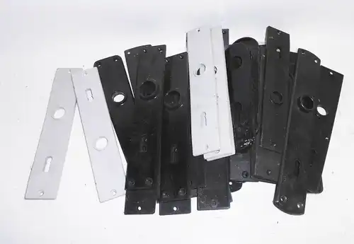 Konvolut Kunststoff Plaste Türbeschläge Vintage Loft Ersatzteile Türgarnituren 