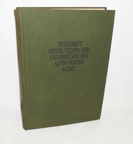 Gebundene Zeitschrift deutsch - österreichischer Alpenverein 1926 Bergsteiger !