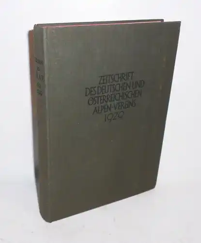 Gebundene Zeitschrift deutsch - österreichischer Alpenverein 1929 Bergsteiger !