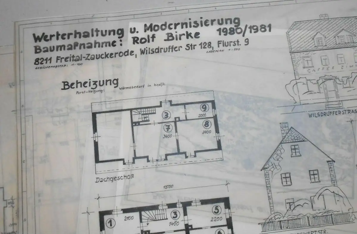 Architekten Mappe Baupläne Zeichnungen Frauenkirche Dresden 1934-1940er Rarität 9