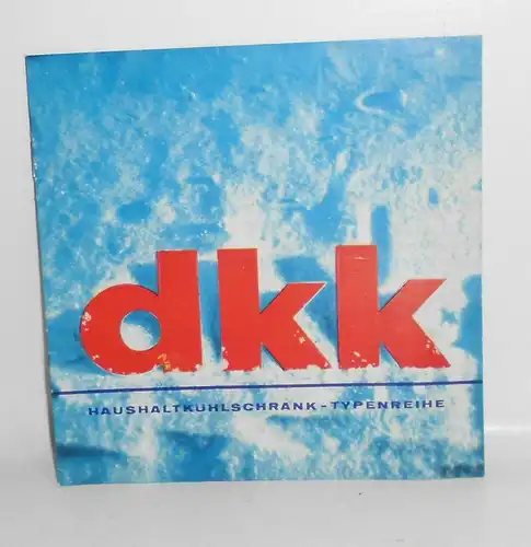 Werbe Broschur DKK Haushalt Kühlschrank DDR VEB Monsator Scharfenstein  (H3