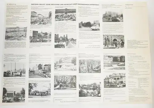 Kleiner Stadtplan Dresden 1965 DDR !