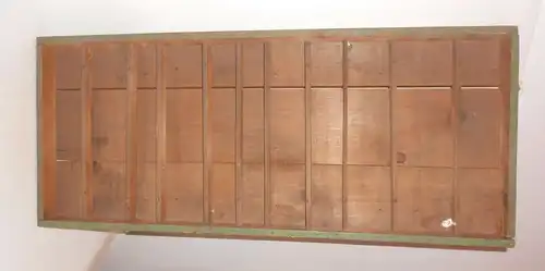 Alte Holz Schublade Setzkasten Vintage 96 x 40cm Deko Industrie Design