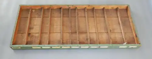 Alte Holz Schublade Setzkasten Vintage 96 x 40cm Deko Industrie Design