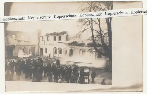 Foto Ak Ruppersdorf Haus Brand Löscharbeiten Obercunnersdorfer Straße (A3485