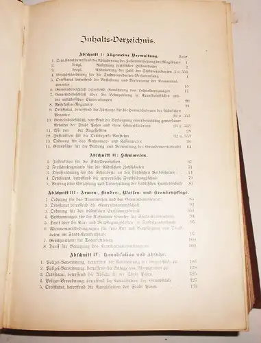 Bürgerbuch der Provinzial - Hauptstadt Posen Poznań 1907 Polska !