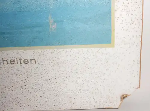 Altes Pappschild Norddeutscher Lloyd Bremen Kurt Begnert Ebersbach vor 1945 !