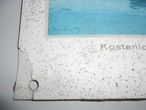 Altes Pappschild Norddeutscher Lloyd Bremen Kurt Begnert Ebersbach vor 1945 !