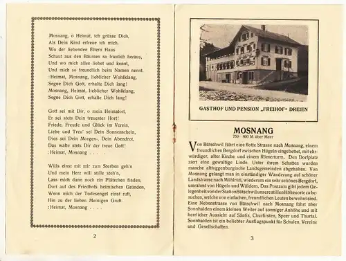 3 Prospekte Schweiz Swiss Kurlandschaft Toggenburg Rietbad Pension um 1930 (D8