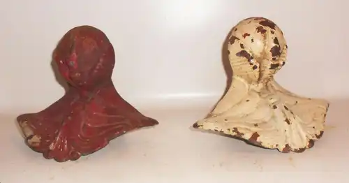 2 uralte Gusseisen Ofenfüsse Möbelfüsse Tischbeine Shabby Vintage Eisenguss Fuß