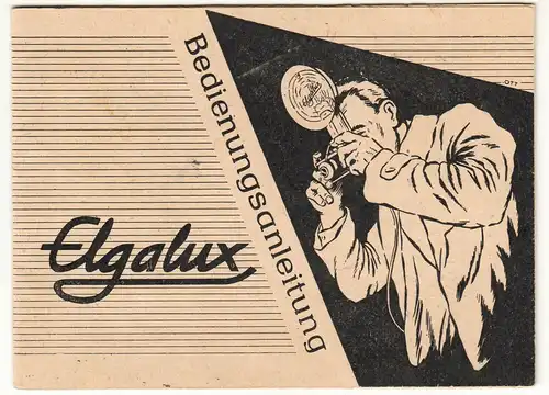 Prospekt Elgalux Blitzgerät Bedienungsanleitung DDR 1959 Fotozubehör (H3