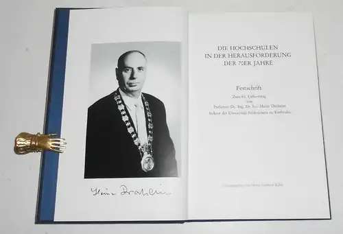 Die Hochschulen in der Herausforderung der 70er Jahre Festschrift Dr.H. Draheim