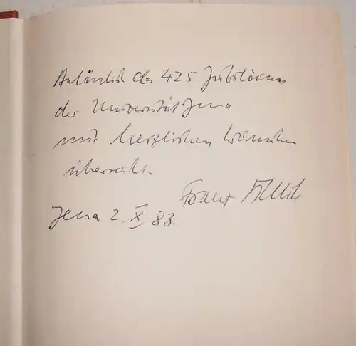 Alma Mater Jenensis - Geschichte der Universität Jena 1983 !
