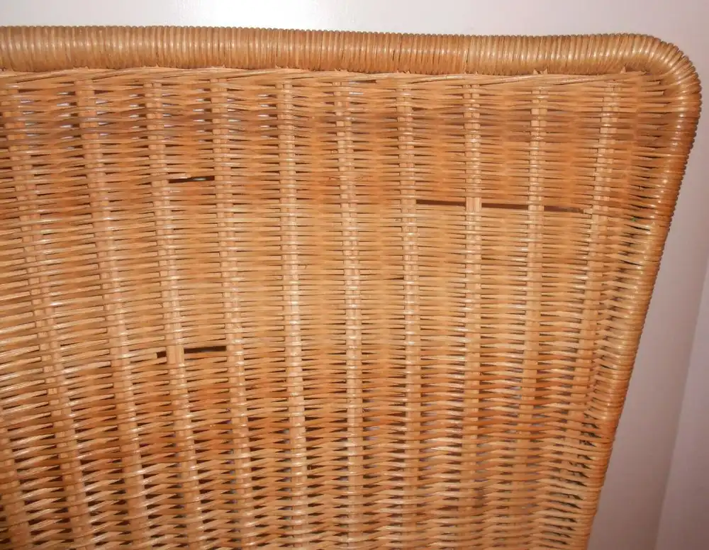 2 x DDR Stühle Stuhl Korbgeflecht Rattan Korbstuhl Mid Century Vintage Design ! 10