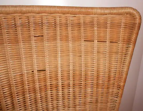 2 x DDR Stühle Stuhl Korbgeflecht Rattan Korbstuhl Mid Century Vintage Design !