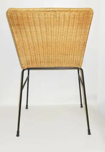 2 x DDR Stühle Stuhl Korbgeflecht Rattan Korbstuhl Mid Century Vintage Design !