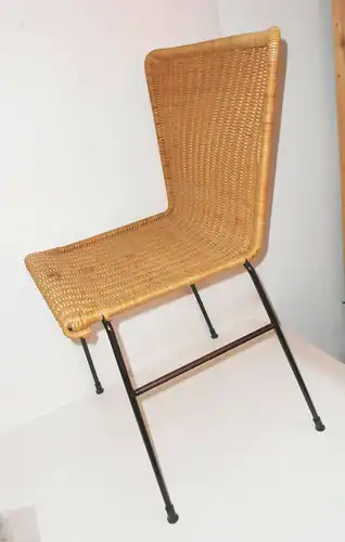2 x DDR Stühle Stuhl Korbgeflecht Rattan Korbstuhl Mid Century Vintage Design !