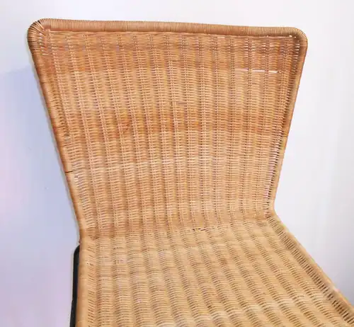 2 x DDR Stühle Stuhl Korbgeflecht Rattan Korbstuhl Mid Century Vintage Design !