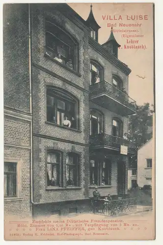 Litho Ak Villa Luise Bad Neuenahr 1908 (A3381