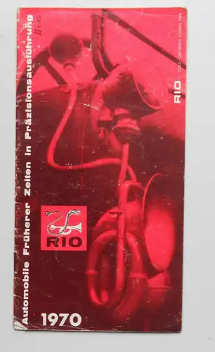 Prospekt Rio Modellautos 1970