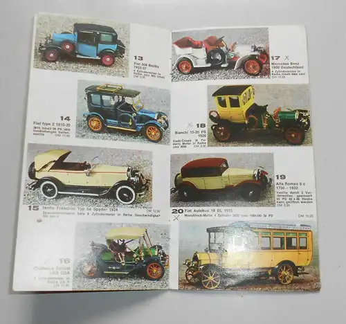 Prospekt Rio Modellautos 1970 