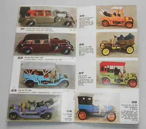 Prospekt Rio Modellautos 1970 
