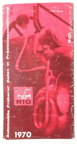 Prospekt Rio Modellautos 1970 