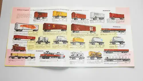 Alter Märklin Katalog  1962 63 Eisenbahn Dampfmaschine Spielzeug Autos 