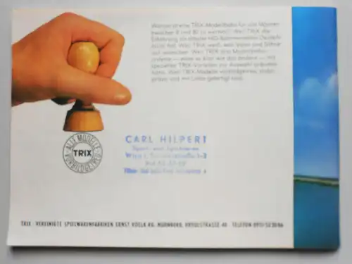Trix Express Katalog 1965 Eisenbahn Modellbahn Zubehör 