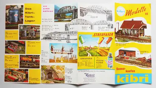 Kibri Prospekt Modellbahn Zubehör Spur H0 