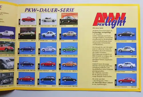 Katalog AMW Auto Modell Welt Neuheiten 1995