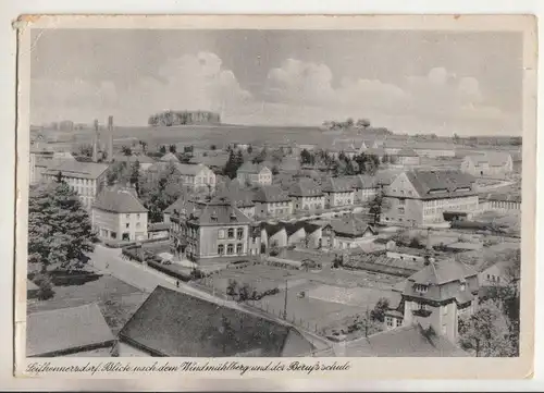 Ak Seifhennersdorf Blick nach den Windmühlenberg und der Berufsschule (A3371