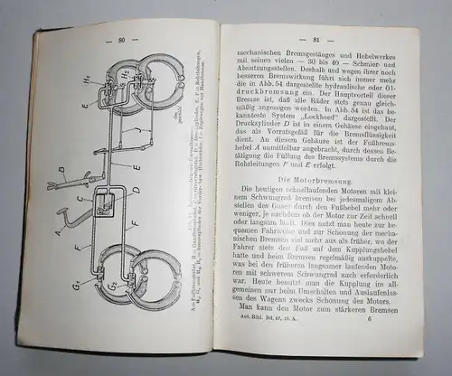 Autotechnische Bibliothek 47 König - Kraftfahrlehre ( Chauffeurkursus ) 1930 (2