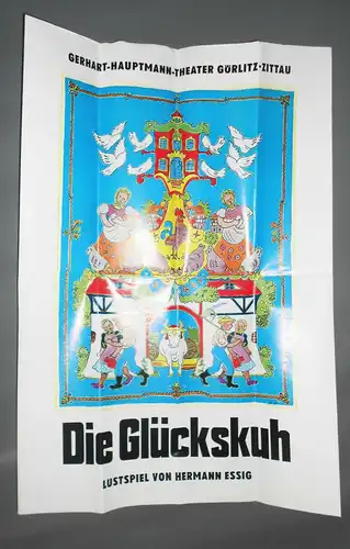 Konvolut Plakate Aushänge Gerhard Hauptmann Theater Zittau DDR um 1978 !