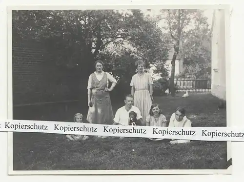 Foto Familie mit Dackel Teckel Dachshund um 1930 ! (F2523