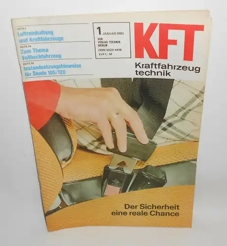 KFT Kraftfahrzeugtechnik Zeitschrift 1 Januar 1980 Skoda Trabant 601 Turbolader