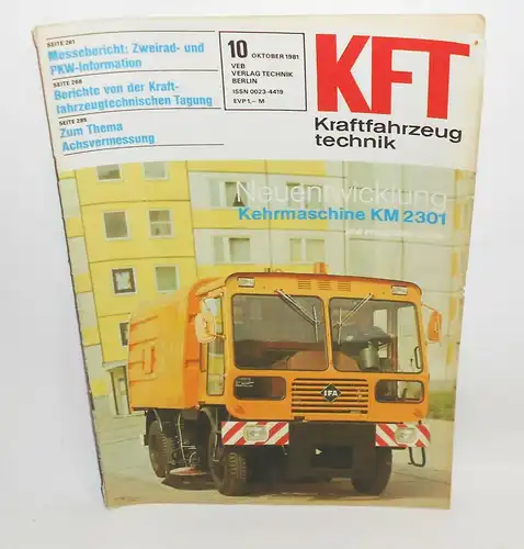 KFT Kraftfahrzeugtechnik Zeitschrift 10 Oktober 1981 Skoda 120 LS  TALRAF