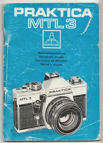 Bedienungsanleitung Praktica MTL3 Pentacon 1981 DDR (P1