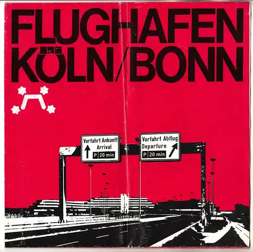 Altes Prospekt Flughafen Köln / Bonn ! (H3