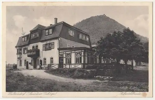 Ak Waltersdorf ( Lausitzer Gebirge ) Rübezahlbaude 1945  ! (A3243