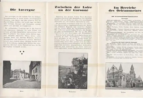 Prospekt Die Eisenbahn von Paris nach Orleans und die Südbahn France 1930 (H3