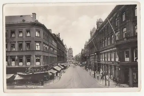 Ak Chemnitz Königstrasse 1937  (A3208