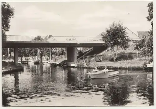 Ak Wendisch Rietz Kanalbrücke 1975 DDR (A3057