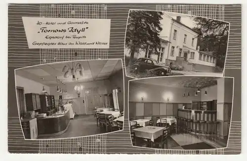 Ak H0 Hotel Gaststätte Tornows Idyll Egsdorf bei Teupitz 1965 DDR (A3046